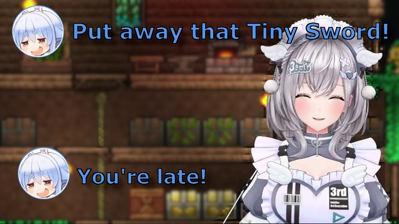 Pekora Can’t Stop Playing Terraria — Even Off-Stream Chat with Noel