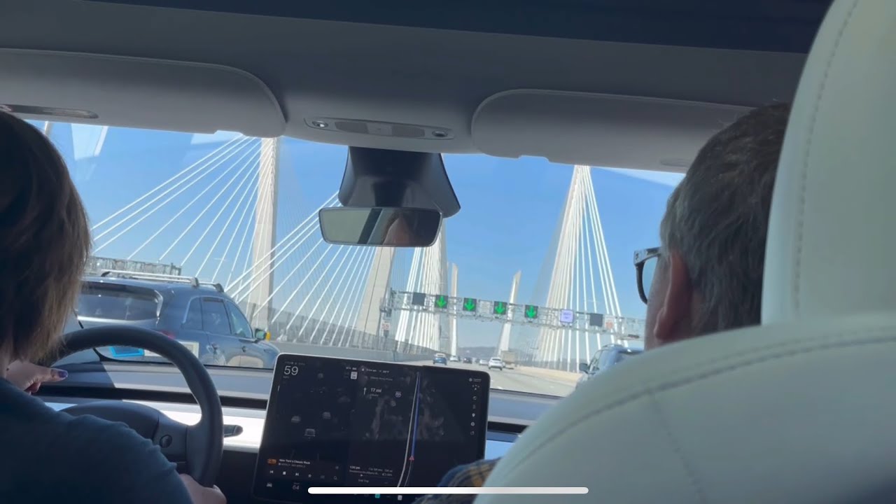 Crossing over the Mario Cuomo bridge!