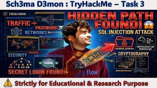 Find Hidden Path Using SQL Injection & SQLmap | Sch3Ma D3Mon Task 3 | TryHackMe