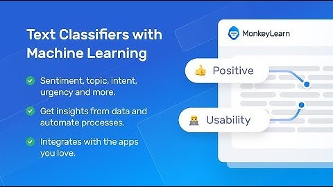 Text Classifiers with MonkeyLearn