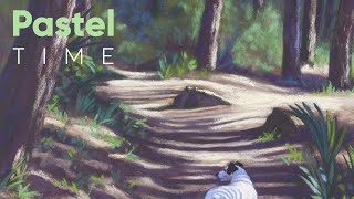 Lola in a Tiny Landscape 3 in Soft Pastel - Timelapse