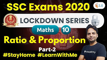 10:00 PM - SSC Exams 2020 | Maths by Suresh Sir | Ratio & Proportion (Part-2)