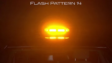 K-Force Micro 14" Linear LED Mini Light Bar Flash Patterns