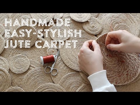 How to make a jute carpet? | HANDMADE | EASY |