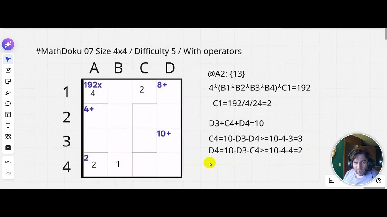 #Mathdoku 07 Size 4x4 / Difficulty 5 / With operators