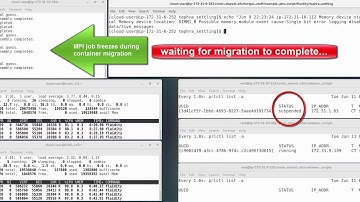 Container Migration Full Cycle Demo for MPI-based HPC Workloads: Fluidity Application