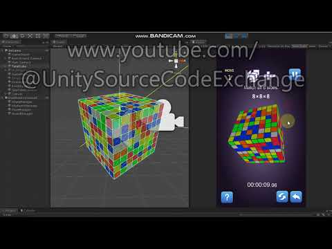 Rubik's Cube Game Made in Unity Game Source Code for Sale
