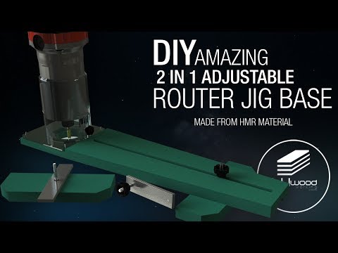 Amazing 2 In 1 Adjustable Router Jig Base Youtube