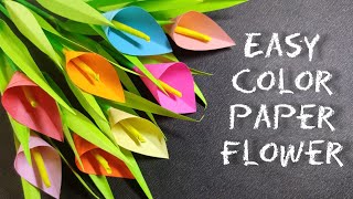 How to make Lily flower | DIY | Easy paper flower | handmade lily flower
