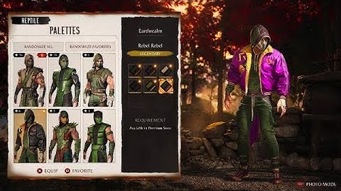 Mortal Kombat 1 EarthRealm Reptile Skin