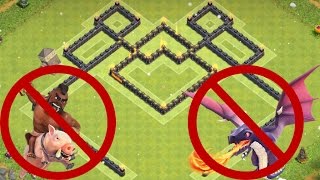 Clash Of Clans - New Th7 Anti Hog Riderdragon Base Speed Build