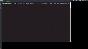 Ubuntu: How to Move Unity Launcher to the Bottom