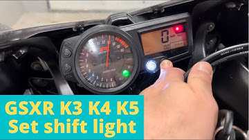 Suzuki GSXR K3 K4 K5 shift light set up
