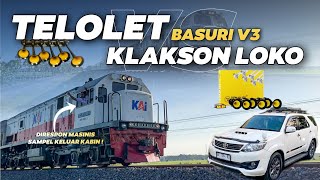 MASINISNYA KELUAR !! PERANG ADU TELOLET BASURI VS KLAKSON KERETA API | LEBIH KENCANG YANG MANA ?