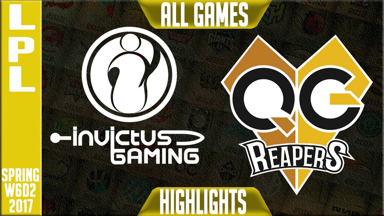 Invictus Gaming vs QG Reapers Highlights All Games - LPL Spring 2017 Week 6 Day 2 - IG vs QG
