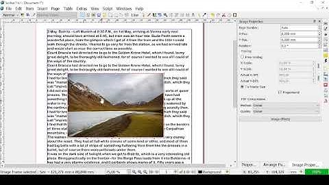 SCRIBUS - Lesson 11 - Texts, Images inside the Text Frame, Text Flow, Title Filled with Picture