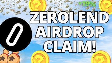 ZeroLend Airdrop Claim! ZeroLend Airdrop Updates!