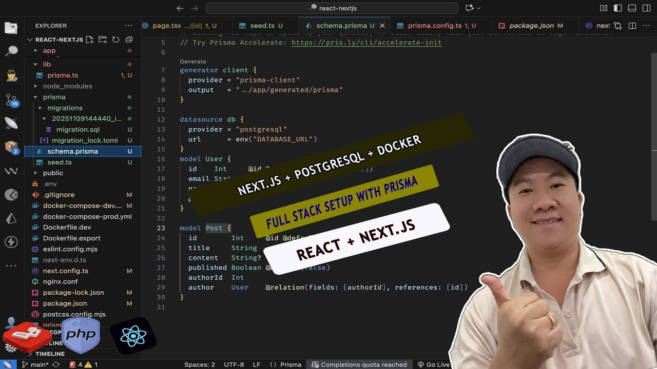 Next.js + PostgreSQL + Docker: Full Stack Setup with Prisma | Chill ...