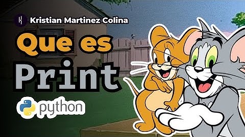 Que es Print en Python explicado con Tom y Jerry