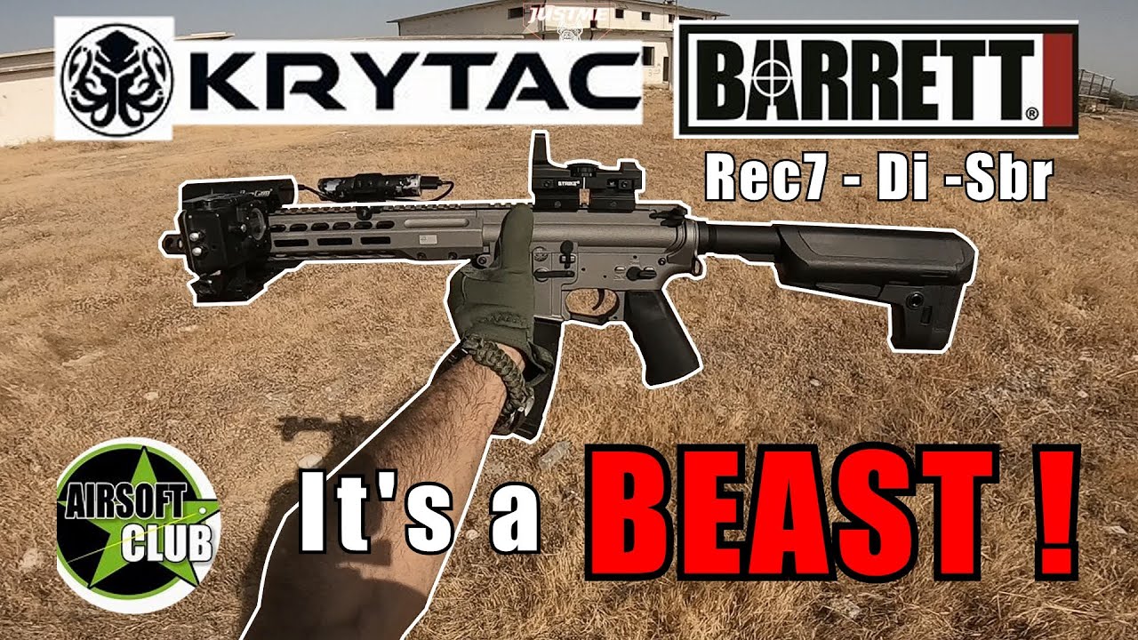 Krytac Barret Rec7 Di Sbr - FIRST GAMEPLAY ! ! | Greece Airsoft | C.Q.B