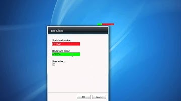 Bar Clock Widget for Windows 7