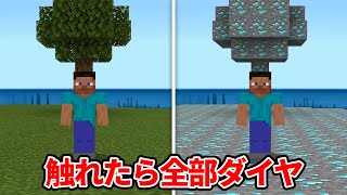 触れたらダイヤになるマインクラフト【マイクラ】