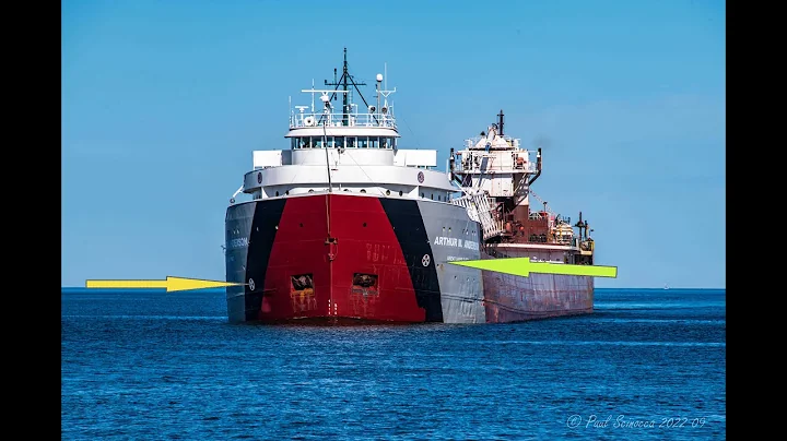 Look at the Bow Closely! Once you see it you can't unsee it! The Arthur M Anderson's Duluth Arrival!