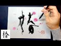 【椿】美文字¦ペン字¦筆ペン¦大筆¦アート¦武田双龍