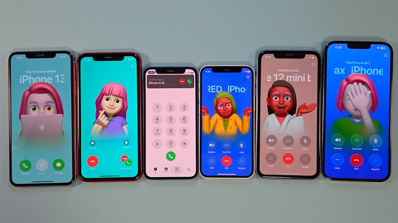 facetime + alarm clock incoming call & outgoing call iphone 13pm+12mini+11pm+xr