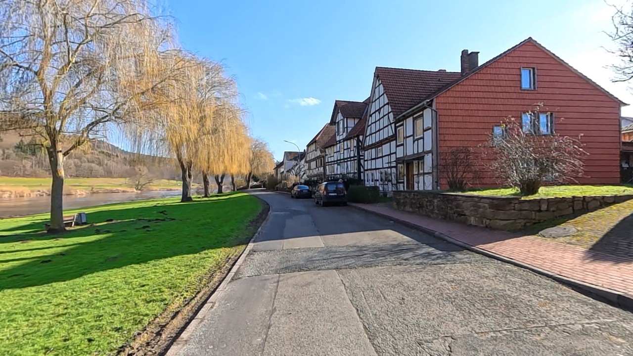🇩🇪 Scenic Drive Through Germany's Beautiful Villages: Hann. Münden to Veckerhagen (4K, No Music)