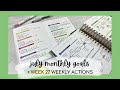 JULY 2021 GOAL PLANNING + week 27 weekly actions | #mäksēlife planner | tattooed teacher plans