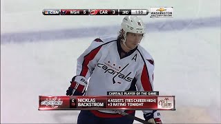 Nicklas Backstroms 4-Assist Game vs. Carolina (4/2/2013)
