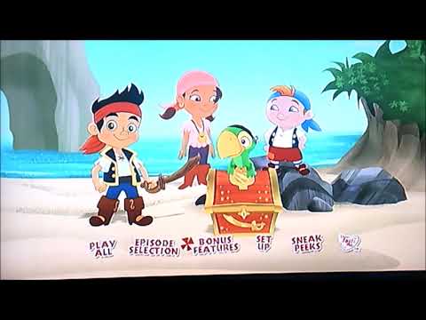 DVD Menu Walkthrough To Jake And The Neverland Pirates Yo Ho Mateys Away
