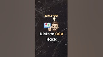 Day 09: Hack to convert list of dictionaries to CSV in Python easily!