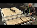 Milling LUMBER. How to Flatten Wood Slabs.   TOT ROUTER SLED.