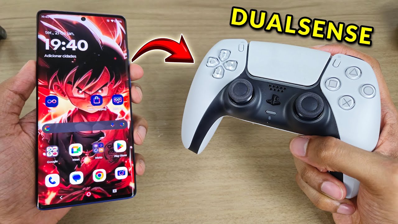 Como Conectar o Controle do PS5 (DualSense) no CELULAR - YouTube