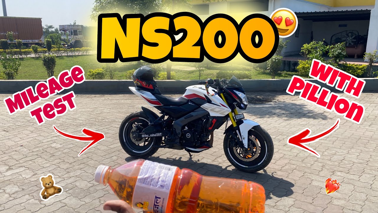 NS 200 Mileage Test with Pillion 👥 Real Riding Test Results! | Kitna Deti Hai? 