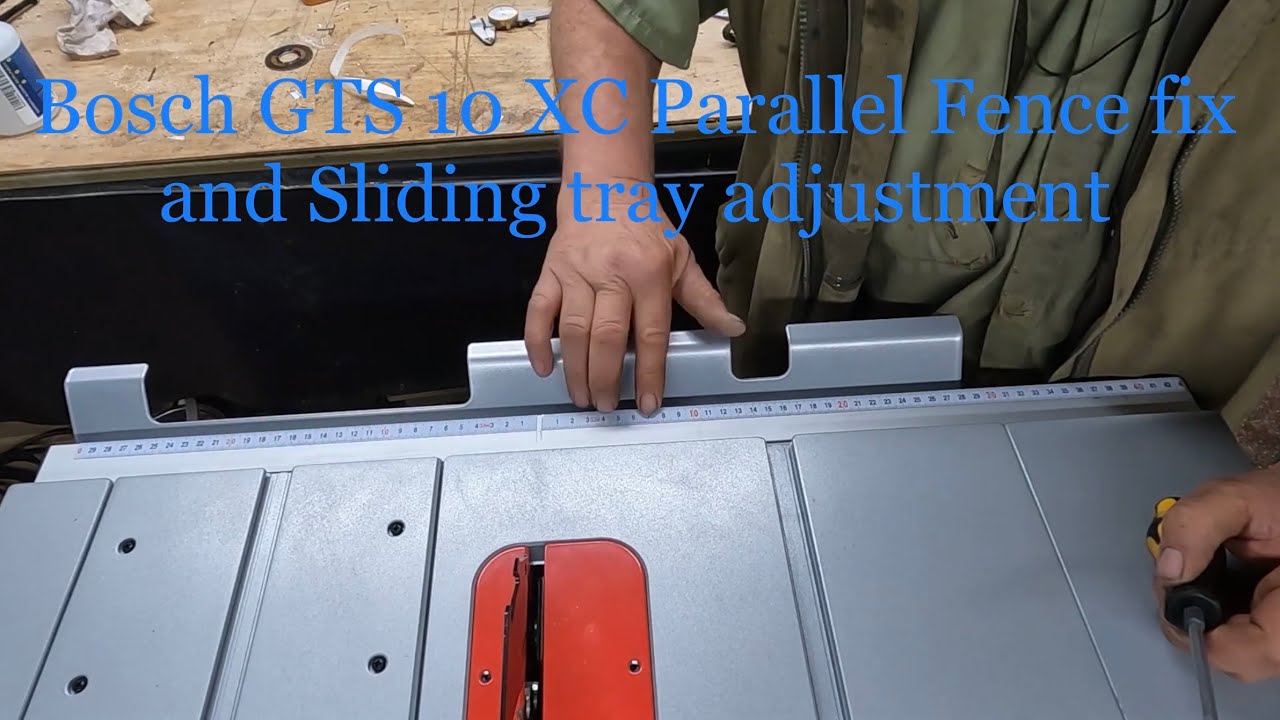 Bosch GTS 10 XC Fence adjustment with a tape on the back side 2022