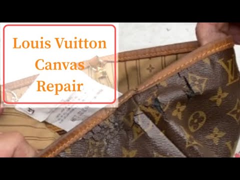 REPAIRING LOUIS VUITTON CANVAS DAMAGE (PURSE REHAB)