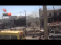 احتراق محلات تجارية في عندان