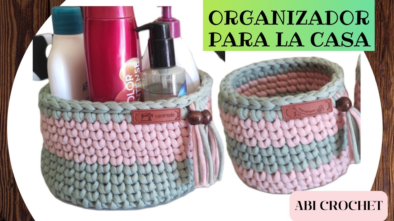 CESTO de TRAPILLO con unión PERFECTA | Crochet 2022