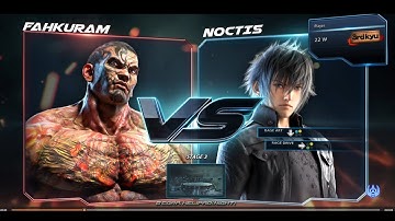 FAHKURAM vs NOCTIS Fahkumram vs Final Fantasy Fight Noctis (Hardest AI one) - TEKKEN 7