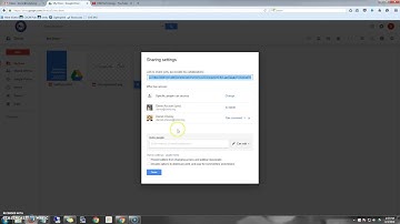 Changing Sharing Settings in Google Drive