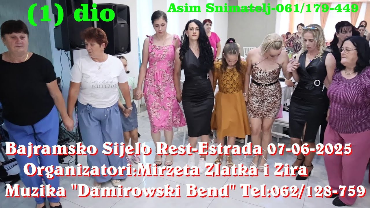 Bajramsko Sijelo Samo za Dame Rest-Estrada (1) dio Muzika Damirowski Bend sa Gostima Asim Snimatelj