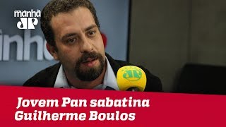 Eleições 2018 - Jovem Pan sabatina Guilherme Boulos
