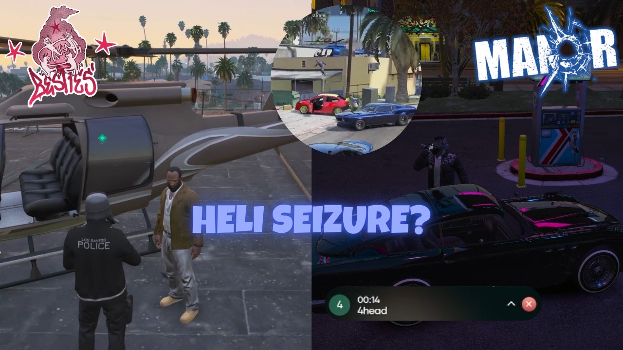 Полицейские сообщают 4Head о возможном изъятии вертолета, а он сообщает об этом Джеймсу | NOPIXEL...