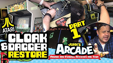 Atari Cloak & Dagger Arcade Restore - Part #1 - Defender Speaker Grill Install and Control panel