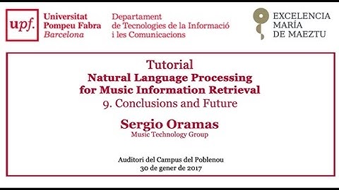 Tutorial - Natural Language Processing for Music Information Retrieval. Conclusions and Future