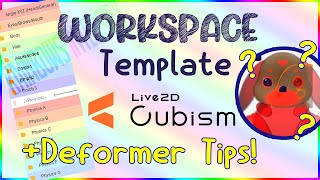 Free RAINBOW Live2D Workspace Template + deformer tips | Kofi Resource