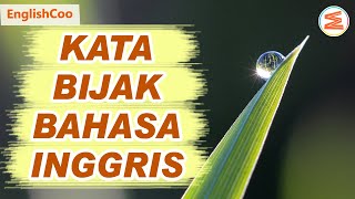 Kata Bijak Bahasa Inggris dan Artinya | Kata Mutiara Motivasi Hidup Semangat untuk Diri Sendiri